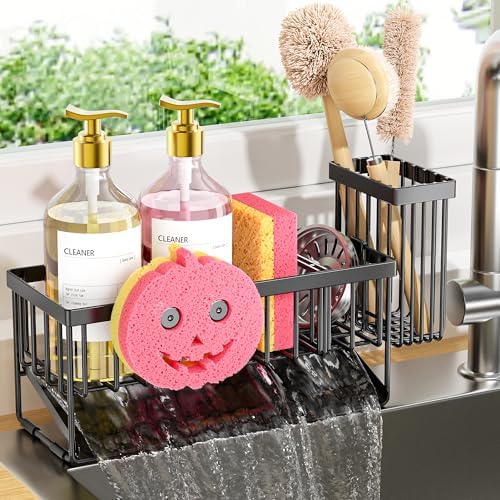 Cisily Sponge Holder for Kitchen Sink, Smiley Face Sink Caddy by CISILYHOMELIFE