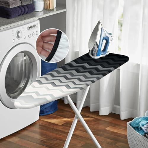 Nuxovilar Gradient Chevron Ironing Board Cover 15x54 Polyester - Image 6