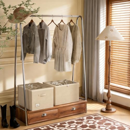 Shoe Organizer for Closet, 2 Pack Foldable Shoe Storage Box - Image 3