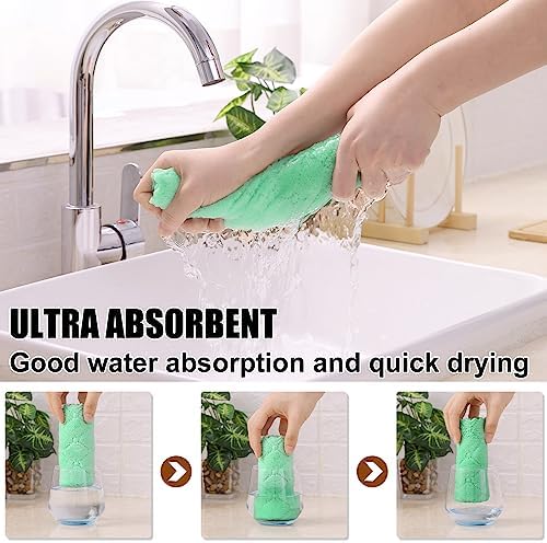 Homaxy 12 Pack Super Soft & Absorbent Dish Cloths - Image 3