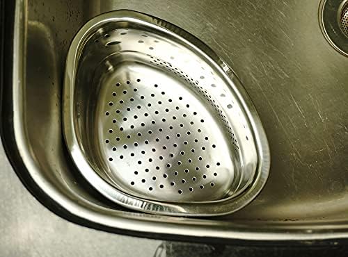 RSVP International Endurance Kitchen Collection Colander Strainer, Corner Basket - Image 4