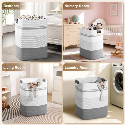 Laundry Hamper, 105L Tall Laundry Basket - Image 3