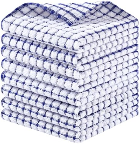 Homaxy 8 Pack Terry Kitchen Dish Cloths by Homaxy