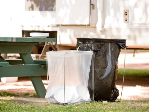 Bag Holder Stand for 39-45 Gallon Plastic & Paper Bags, Lawn Yard Work - Image 5