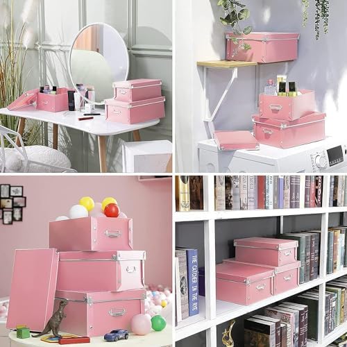 XUCHUN File Storage Boxes, Foldable Storage Bins - Image 4