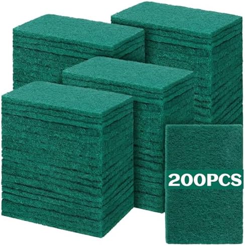 Hoolerry 200 Pcs Non Scratch Scouring Pads by Hoolerry