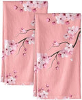 Miss Adola Flour Sack Kitchen Towels Set of 2, Peach Blossom by MissAdola