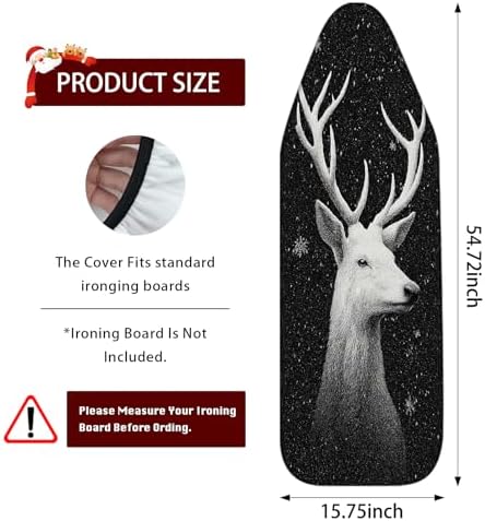 Nuxovilar Winter Deer Sketch Ironing Board Cover 15x54 Polyester - Image 3