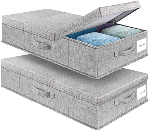 Supowin 2Pack Large Underbed Storage Containers Bin by Supowin
