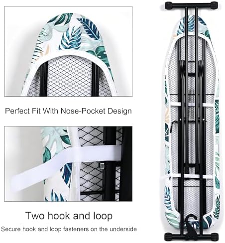 Boho Ironing Board Cover and Pad 15x54 Inch, 100% Cotton Surface Heavy Duty - Image 3