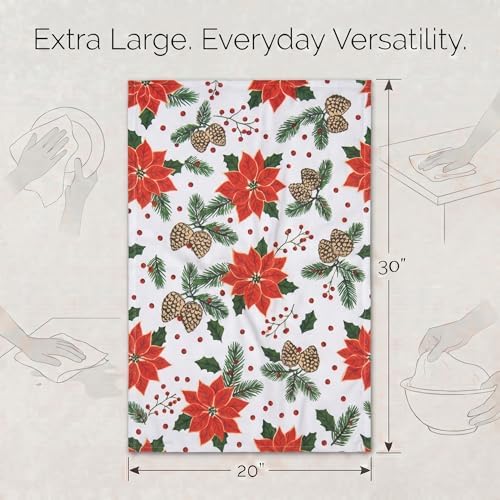 Urban Villa Kitchen Towels Cotton Dish Towels 20”x30” Pinecone - Image 3