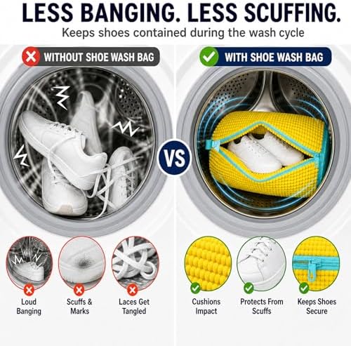 7 Pcs Shoe Laundry Bag and Sneaker Cleaner Mesh Bags - Image 3