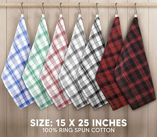 Utopia Towels Red & Black Dish Towels 100% Cotton - Image 6