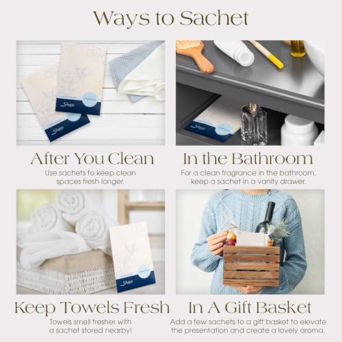 Gardenia Scented Sachets Pack of 3, Spring and Summer - Image 5