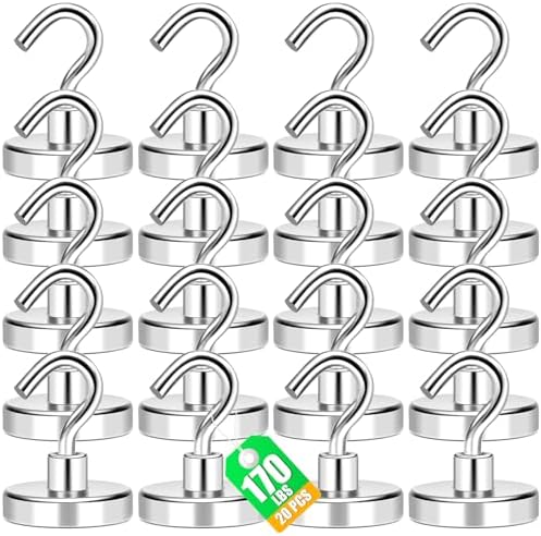 MIKEDE Magnetic Hooks 170Lbs Heavy Duty Magnets by MIKEDE