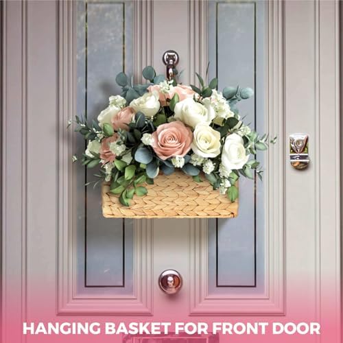Handwoven Water Hyacinth Wall Magazine Holder - Image 6