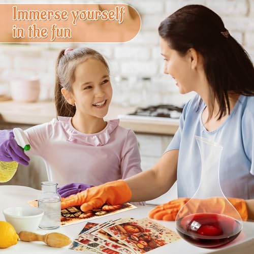 Lucomb 8 Pack Thanksgiving Swedish Dishcloths - Image 7
