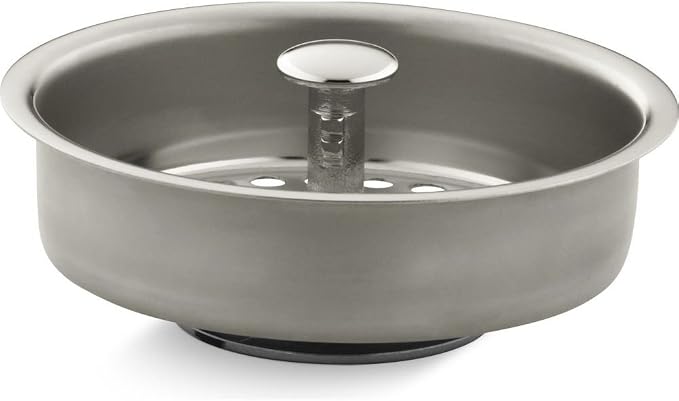Kohler K-8803-SN 3-1/2"-4" Sink Strainler Basket Less Drain Nickel - Image 4