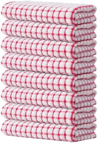 Kitinjoy Cotton 8 Pack Terry Kitchen Towels by Kitinjoy