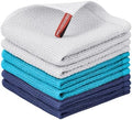 Nialnant 6 Pack Dish Rags, 100% Cotton, 12x12 Inch, Quick Drying by Nialnant