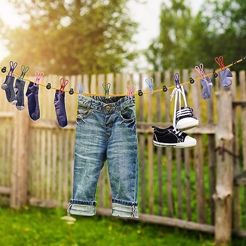 Windyun Portable Travel Clothesline Cord Adjustable 26ft Camping Clothes Line - Image 5
