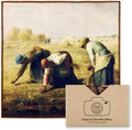 Large Microfiber Cleaning Cloths – Classic Art “Gleaners” Design, Premium Lens by CleanClearMicrofiber