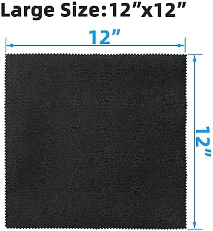 12 Pack Microfiber Gun Cleaning Cloth, Reusable Microsuede Cleaning/Polishing - Image 2