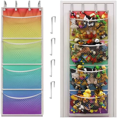 Honeyera The Original Storage for Stuffed Animals, Over Door Organizer for by Honeyera