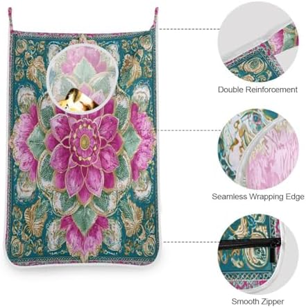 2PCS Hanging Laundry Hamper Bag Over the Door Laundry Hamper Wall Hamper Large - Image 6