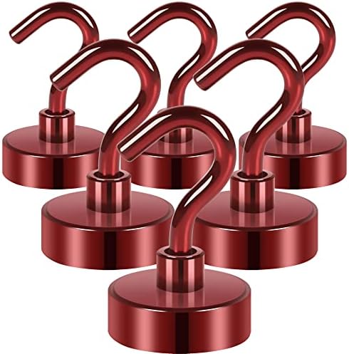 Neosmuk Magnetic Hooks for Cruise Cabins, 40lb Heavy Duty, 6 Pack by Neosmuk