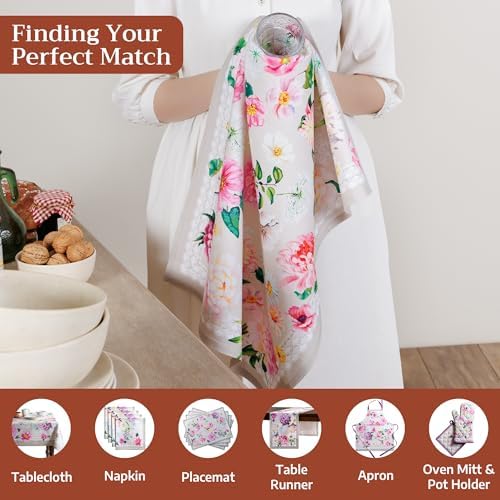 Maison d' Hermine Kitchen Towels Set of 3 Reusable 100% Cotton 27.50" x 20" - Image 4