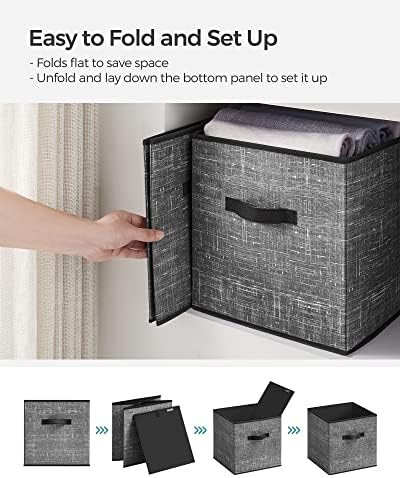 SONGMICS Storage Cubes, 13-Inch Foldable Closet Organizers - Image 6