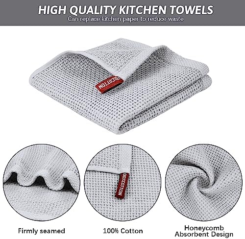 Nialnant Kitchen Hand Towels, 13 x 28 Inches, 100% Cotton - Image 4