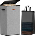 100L Laundry Hamper with Lid, Large Clothes Hampers with Removable Bag by Vexalora