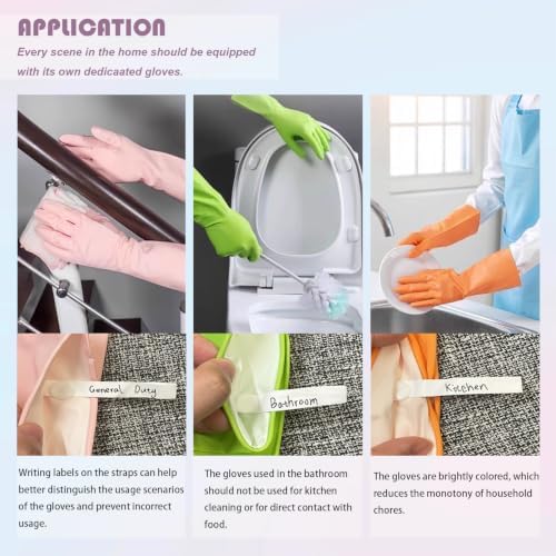 Cleaning Gloves with Hanging Loop, 3Prs Gloves - Image 2