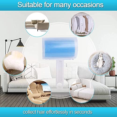 Washable Reusable Lint Roller 3 Pack, Portable Travel Sticky Dog Cat Hair - Image 5