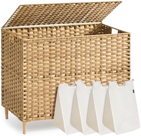 SONGMICS 4-SectionLaundry Hamper by Unknown