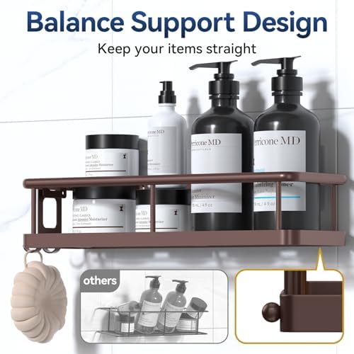YASONIC Shower Caddy Adhesive, Rustproof Shower Organizer - Image 5