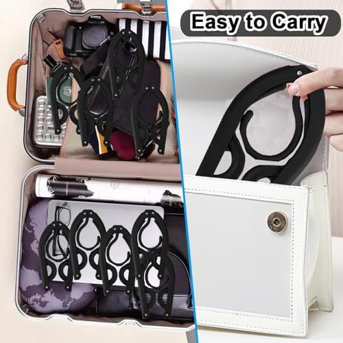 24 PCS Travel Hangers, Portable Travel Folding Clothes Hangers - Image 5
