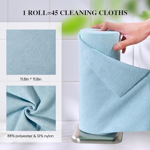 Microfiber Cleaning Cloth Roll 45 Pack, Tear Away - Image 5