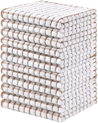 Homaxy 12 Pack Terry Kitchen Dish Cloths by Homaxy