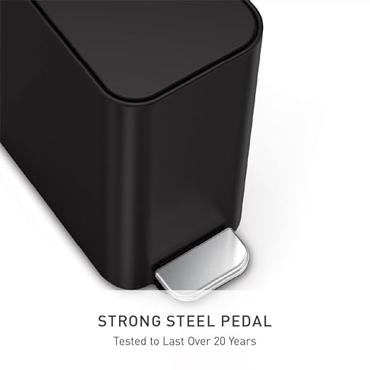 simplehuman Slim Step Can, 5L / 1.3 Gallon Compact Bathroom Trash Can, Liner - Image 6