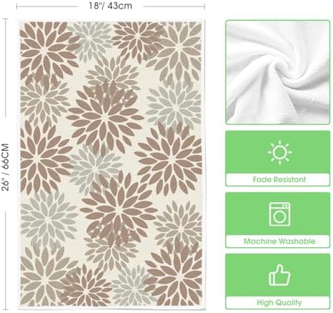 Artoid Mode Brown Stripes Home Sweet Home Boho Spring Kitchen Towels Dish Towels - Image 6