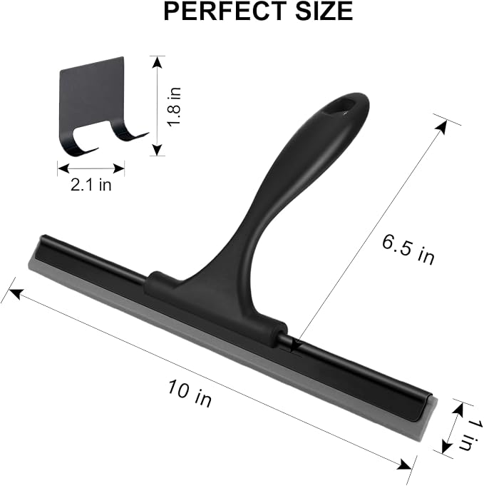 SetSail Squeegee for Shower Glass Door, 10 Inches, All-Purpose Window Squeegee - Image 2