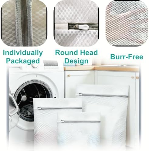 Laundry Bags Mesh Wash Bags for Delicates, sturdy smooth zipper, suitable for - Image 3
