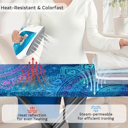 FIOBEE Ironing Board Cover and Pad Extra Thick Iron Board Pad - Image 2