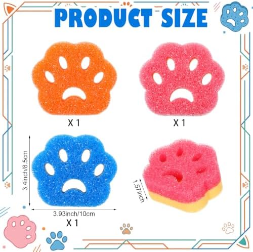 FillTouch Cat Paw 3 Pcs Scrub Sponge - Image 6