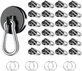 Magnetic Hooks Heavy Duty 150Lbs, 24 Pack Black Super Strong Hooks by VSKIZ