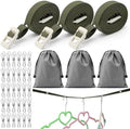 3 Pack Portable Clothesline by Hubeii
