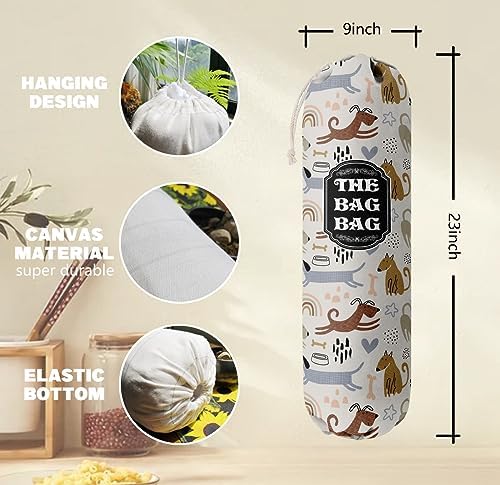 The Bag Bag Grocery Bags Holder Organizer, Wall Mount Plastic Storage Container - Image 3